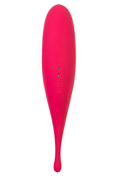 Вакуум-волновой бесконтактный стимулятор клитора Satisfyer Twirling Pro, силикон, красный