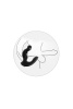 Стимулятор простаты  LEVETT NERO, силикон, черный,  12 см