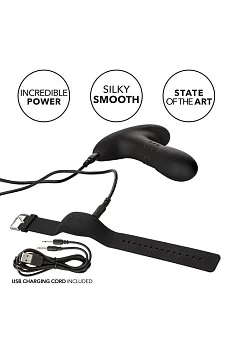 Стимулятор анальный перезаряжаемый Beaded Probe с функцией "ротации" и управлением с браслета